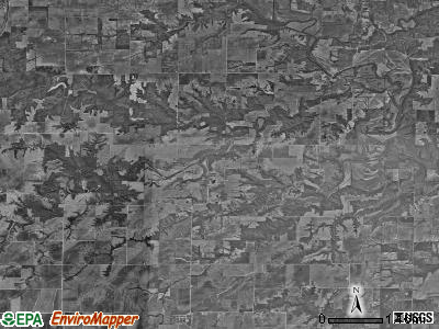 Birmingham township, Illinois satellite photo by USGS