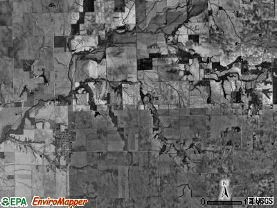 Waynesville township, Illinois satellite photo by USGS