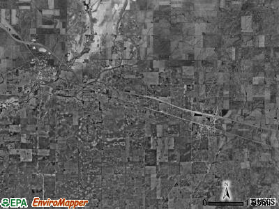 Blue Ridge township, Illinois satellite photo by USGS