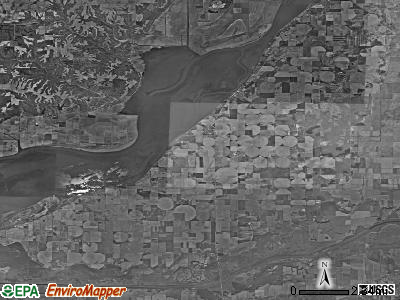 Bath township, Illinois satellite photo by USGS