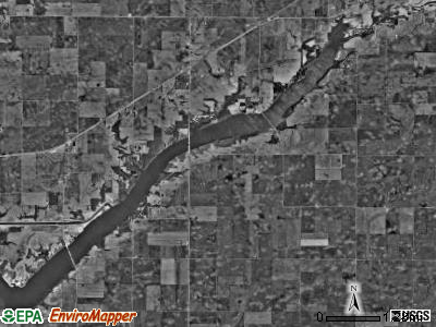 De Witt township, Illinois satellite photo by USGS