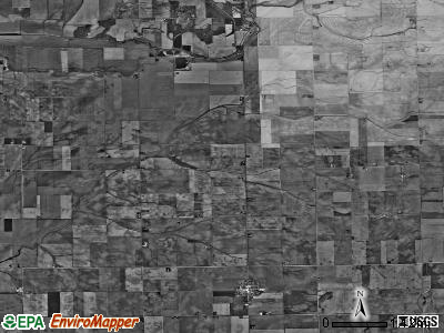 Oran township, Illinois satellite photo by USGS