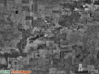 Mahomet township, Illinois satellite photo by USGS