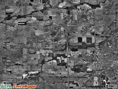 West Lincoln township, Illinois satellite photo by USGS