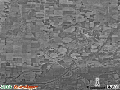 Kilbourne township, Illinois satellite photo by USGS