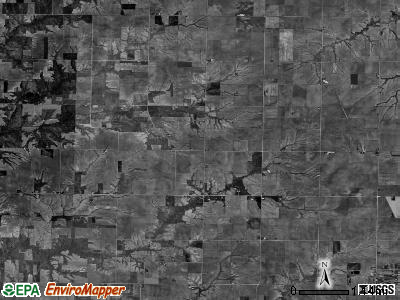 Houston township, Illinois satellite photo by USGS