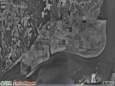 Hickory township, Illinois satellite photo by USGS