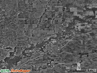 Sangamon township, Illinois satellite photo by USGS