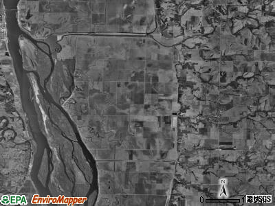Ursa township, Illinois satellite photo by USGS