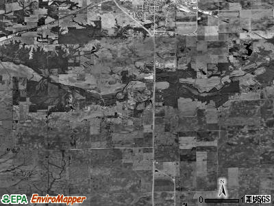 Texas township, Illinois satellite photo by USGS