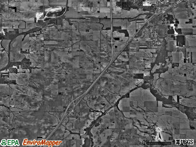 Broadwell township, Illinois satellite photo by USGS