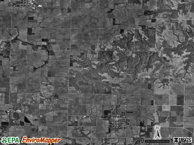 Clayton township, Illinois satellite photo by USGS
