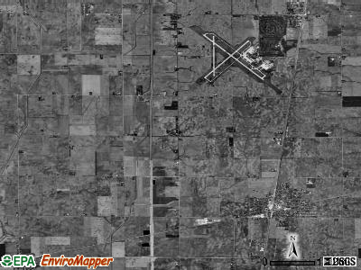 Tolono township, Illinois satellite photo by USGS