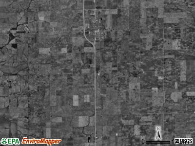 Maroa township, Illinois satellite photo by USGS