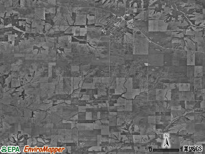 Virginia township, Illinois satellite photo by USGS