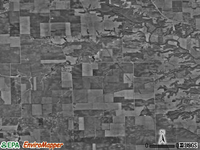 Love township, Illinois satellite photo by USGS