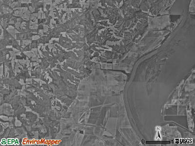 Versailles township, Illinois satellite photo by USGS