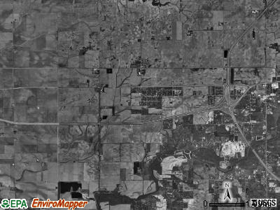 Harristown township, Illinois satellite photo by USGS
