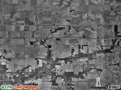 Mechanicsburg township, Illinois satellite photo by USGS