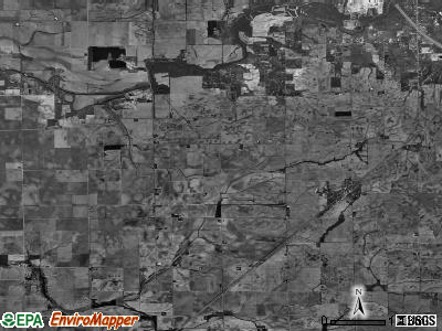 Blue Mound township, Illinois satellite photo by USGS