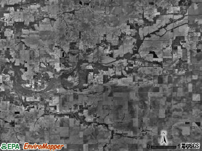 Mount Auburn township, Illinois satellite photo by USGS