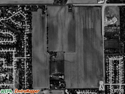 Curran township, Illinois satellite photo by USGS