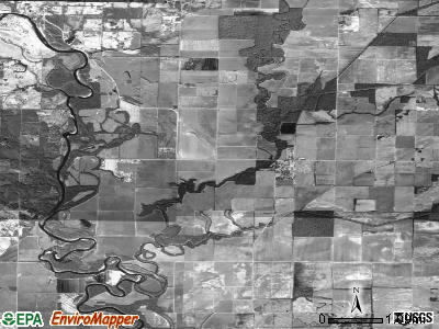 Carpenter township, Arkansas satellite photo by USGS