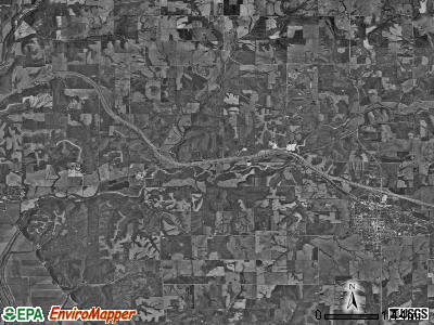 Barry township, Illinois satellite photo by USGS