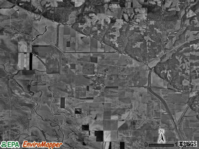 Kinderhook township, Illinois satellite photo by USGS