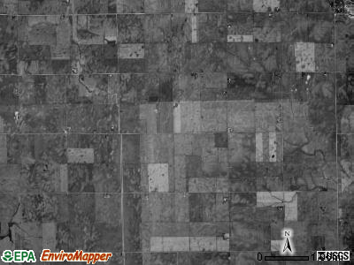 Milam township, Illinois satellite photo by USGS