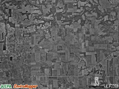 Hunter township, Illinois satellite photo by USGS