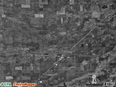 Stonington township, Illinois satellite photo by USGS