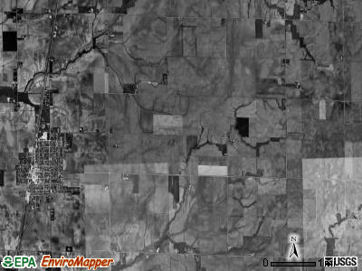 Moweaqua township, Illinois satellite photo by USGS
