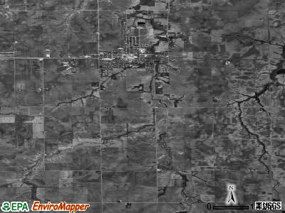Pawnee township, Illinois satellite photo by USGS