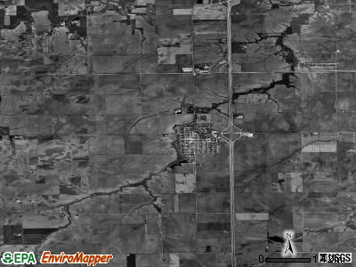 Divernon township, Illinois satellite photo by USGS