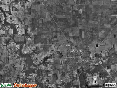Taylorville township, Illinois satellite photo by USGS