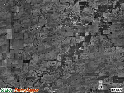 Auburn township, Illinois satellite photo by USGS