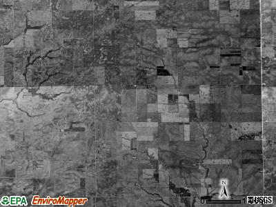 Pickaway township, Illinois satellite photo by USGS