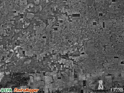 Ashmore township, Illinois satellite photo by USGS