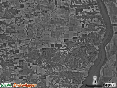 Montezuma township, Illinois satellite photo by USGS
