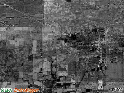Mattoon township, Illinois satellite photo by USGS