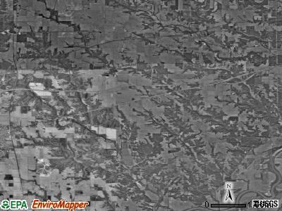 Wabash township, Illinois satellite photo by USGS