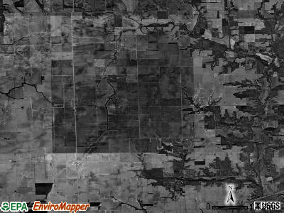 Parker township, Illinois satellite photo by USGS
