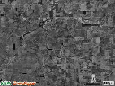 Ricks township, Illinois satellite photo by USGS