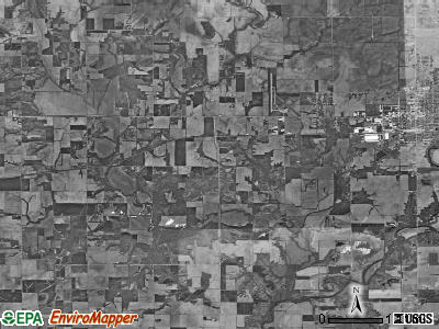 Rose township, Illinois satellite photo by USGS
