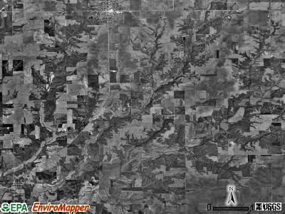 South Palmyra township, Illinois satellite photo by USGS