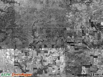 Richland township, Illinois satellite photo by USGS