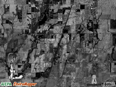 Paradise township, Illinois satellite photo by USGS