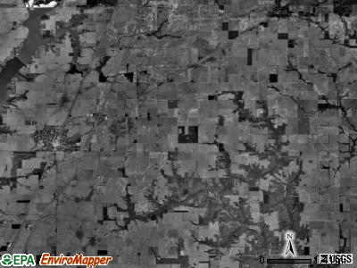 Neoga township, Illinois satellite photo by USGS