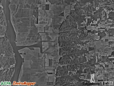 Bluffdale township, Illinois satellite photo by USGS